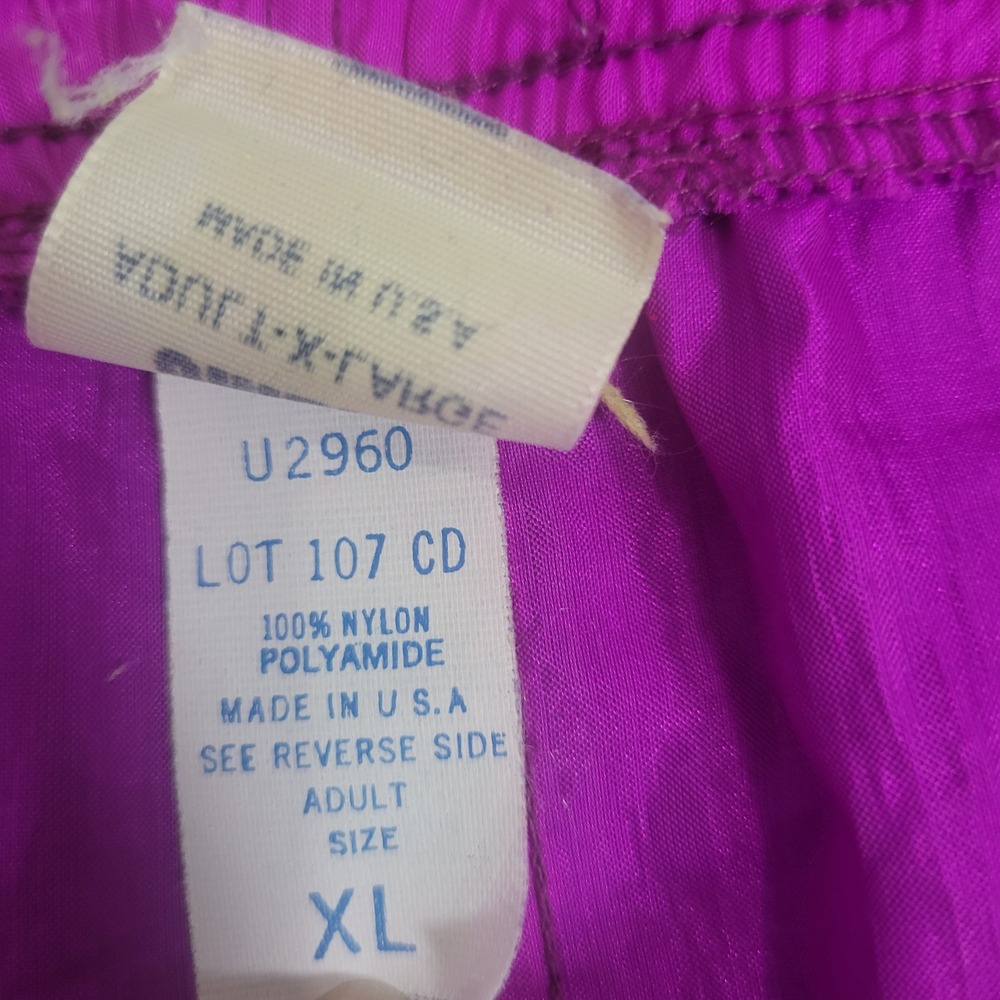 Umbro XL Nylon Athletic Shorts Mens Purple Teal Vintage 90s Made in USA U2960 - Picture 9 of 9